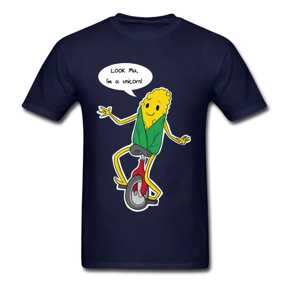 Look Ma Im a Unicorn T-shirts Company Short Sleeve Street 100% Cotton Fabric Round Neck Mens Tops T Shirt Summer Tshirts Fall Look Ma Im a Unicorn navy