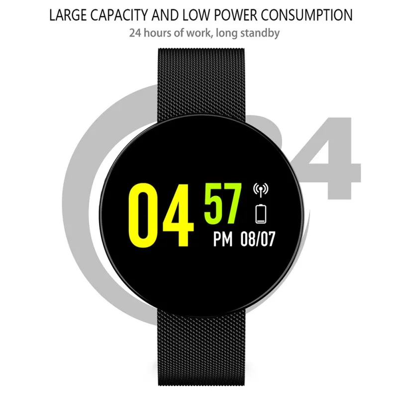 Z8 спортивные Smartwatch для Bluetooth реального времени частоту сердечных сокращений крови Давление мониторинга IP67 Водонепроницаемый смарт-браслет для Android/IOS