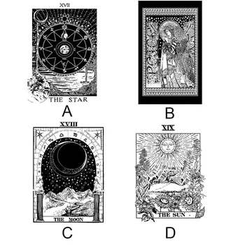 

West Tarot Mandala Wall Hanging Tapestry Wall Bedspread Beach Towel Mat Blanket Table Camping Tent Travel Sleeping Pad 3.21
