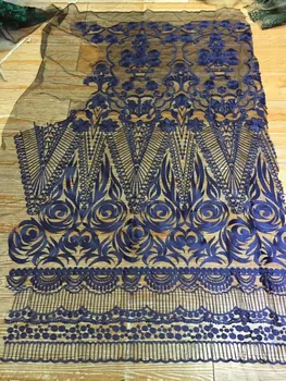 

High Quality African Embroidered tulle Lace Fabric L-61925 for Wedding Fabric Latest Guipure Lace fabric