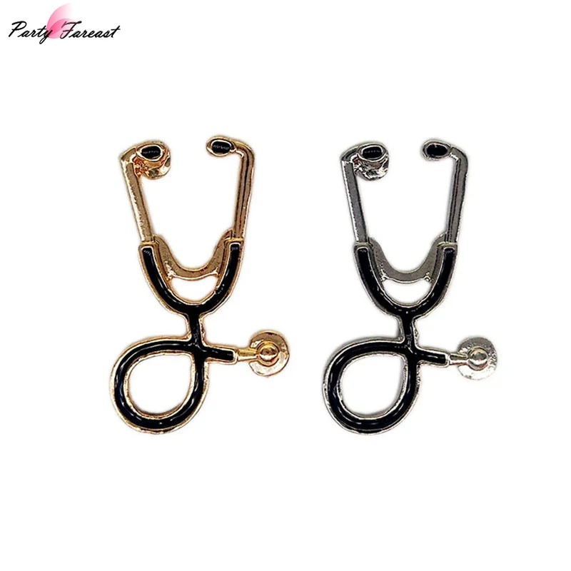 Buy Cute Stethoscope Brooch Gold Silver Zinc Alloy