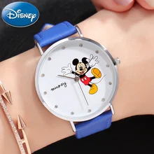 Disney Watch Happiness Mickey Mouse Women Luxury Bling Rhinestone Ladies Fashion Quartz Leather Band Waterproof watches 11089 Disney Watch Happiness Mickey Mouse Women Luxury Bling Rhinestone Ladies Fashion Quartz Leather Band Waterproof watches 11089