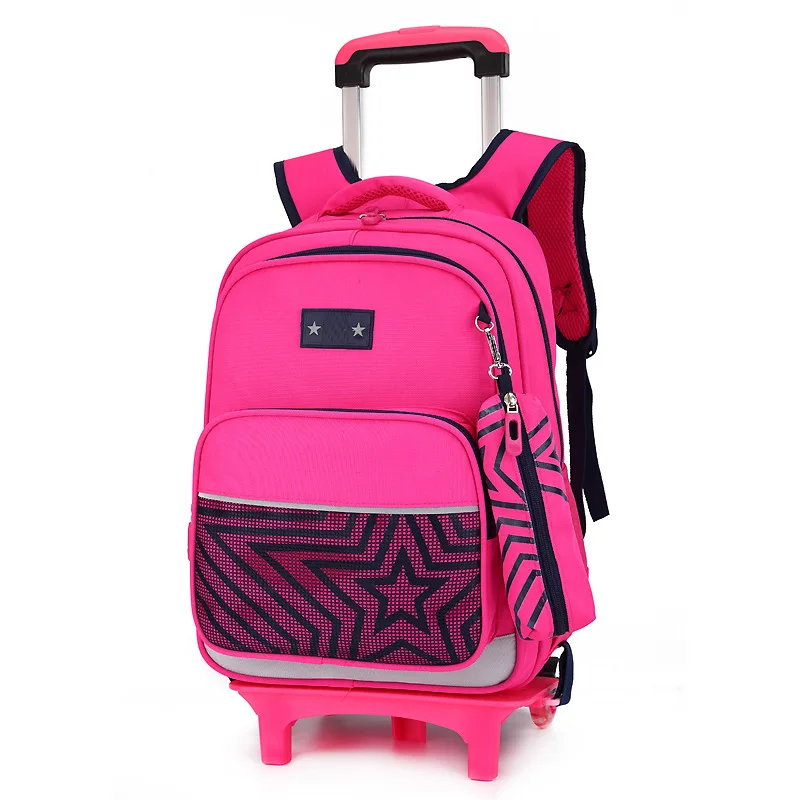 

Removable Children School Bags Wheels bags Girls boys Trolley school Backpack Kids schoolbags Wheeled Bag Bookbag travel luggage