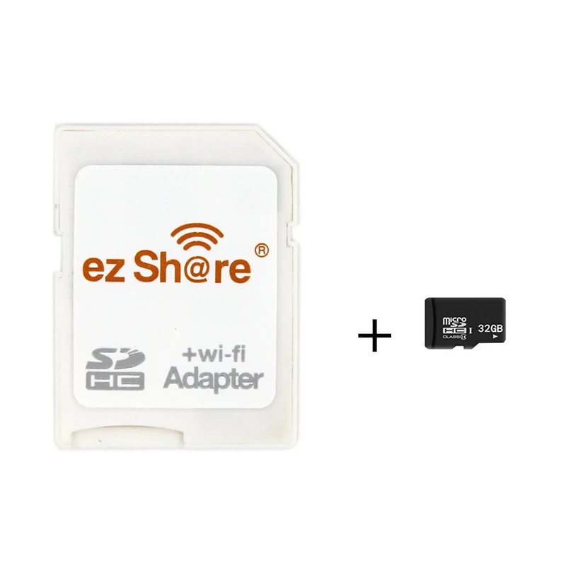 Новейший адаптер Ezshare micro sd wifi с поддержкой 8G 16G 32G карты памяти TF MicroSD адаптер WiFi SD карта - Цвет: add 32 gb