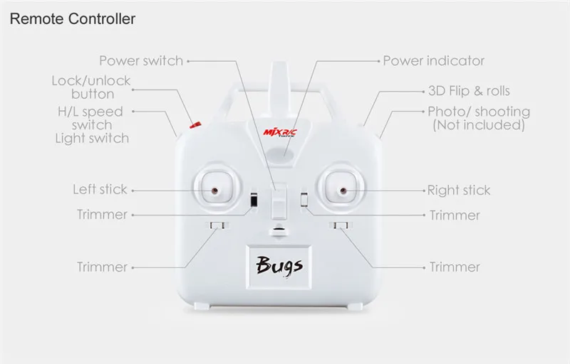 MJX B3 Bugs 3 Радиоуправляемый Дрон вертолет бесщеточный мотор пульт дистанционного управления Квадрокоптер с креплением для камеры Gopro/Xiaomi/Xiaoyi камера