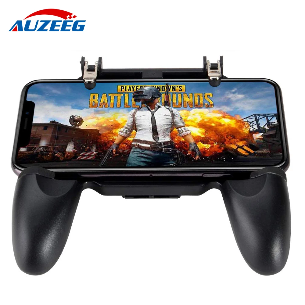 

Universal mobile game controller phone grip with joystick / fire button for 5.0~6.5 inch Android IOS Smartphone gamepad for pubg