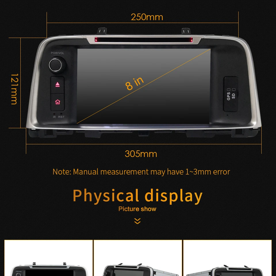 Sale KLYDE 8" Octa Core 4G WIFI Android 8.0 7.1 4GB RAM 32GB ROM Car DVD Multimedia Player Radio GPS For Kia K5 Optima 2015 2016 2017 5