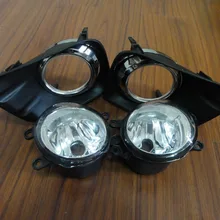 Ясно стекло для противотуманных фар лампы+ решетка обложки Наборы для TOYOTA Land CRUISER PRADO FJ150 2010