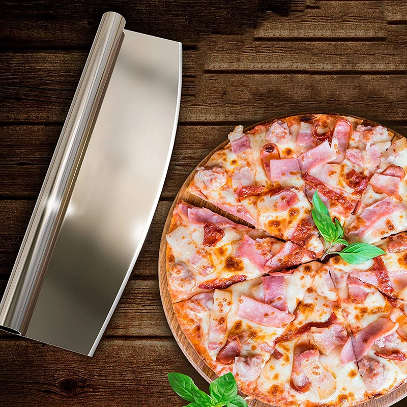 Stainless Steel Pizza Cutter Slicer & Knife Tools With Sheath Kitchen Gadget Pizza Accessories Oven Tools Sharp