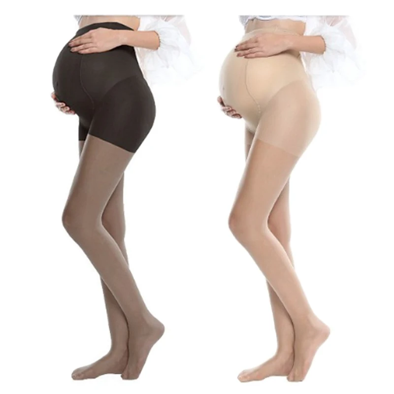 Новые летние для беременных ультра ThinTights чулки для беременных Для женщин Беременность колготки регулируемый высокой Эластичные леггинсы - изображение