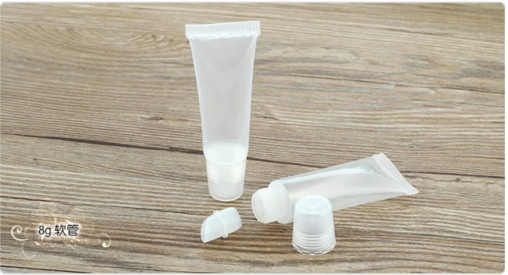 

10pcs 8ml Lip Gloss Containers Plastic Cosmetic Containers Empty Lip Gloss Containers Lip Balm Lipstick Container Tube