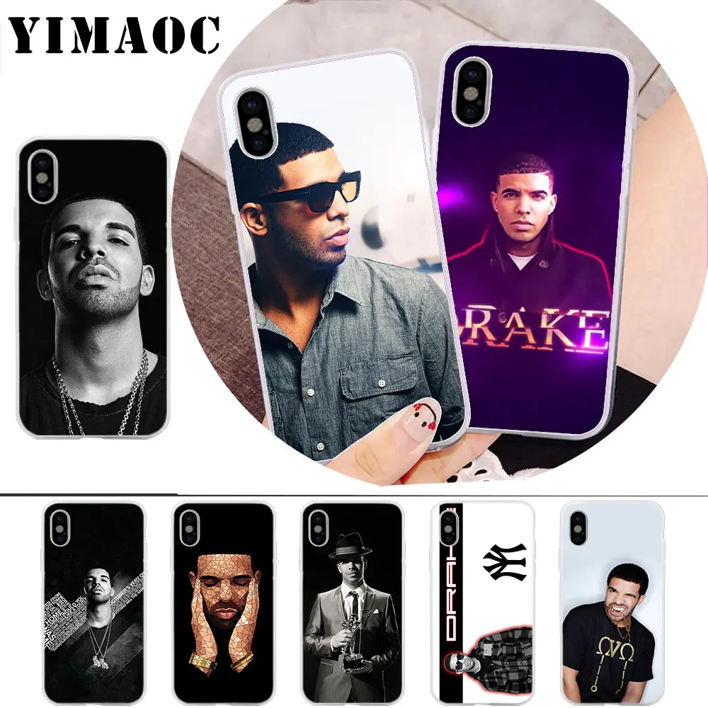 

YIMAOC Hip hop R&B Rapper Soft Silicone Case for iPhone X r s Xr Xs Max 8 7 6S 6 Plus 5 5s SE
