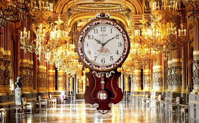 Подлинная Европейская Высококачественная сплошная деревянная стена часы простые гостиная спальня роскошные современные дизайнерские настенные часы 14 дюймов