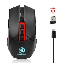 YCTech беспроводная мышь 4800 dpi Регулируемый usb-приемник 2,4 ГГц Мыши Эргономичный оптический компьютер для ноутбука ПК мышь