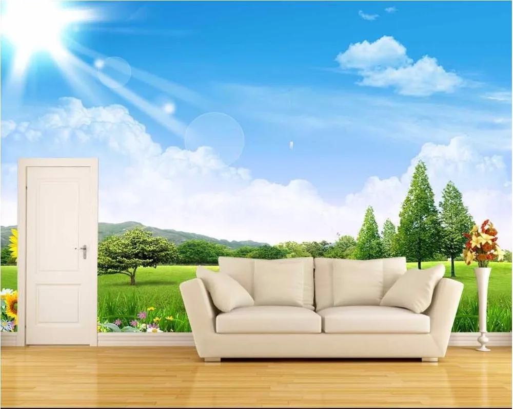 Online Buy Wholesale 3d Blue Sky And Grass Wallpaper From China 3d Online Buy Wholesale 3d Blue Sky And Grass Wallpaper From China 3d