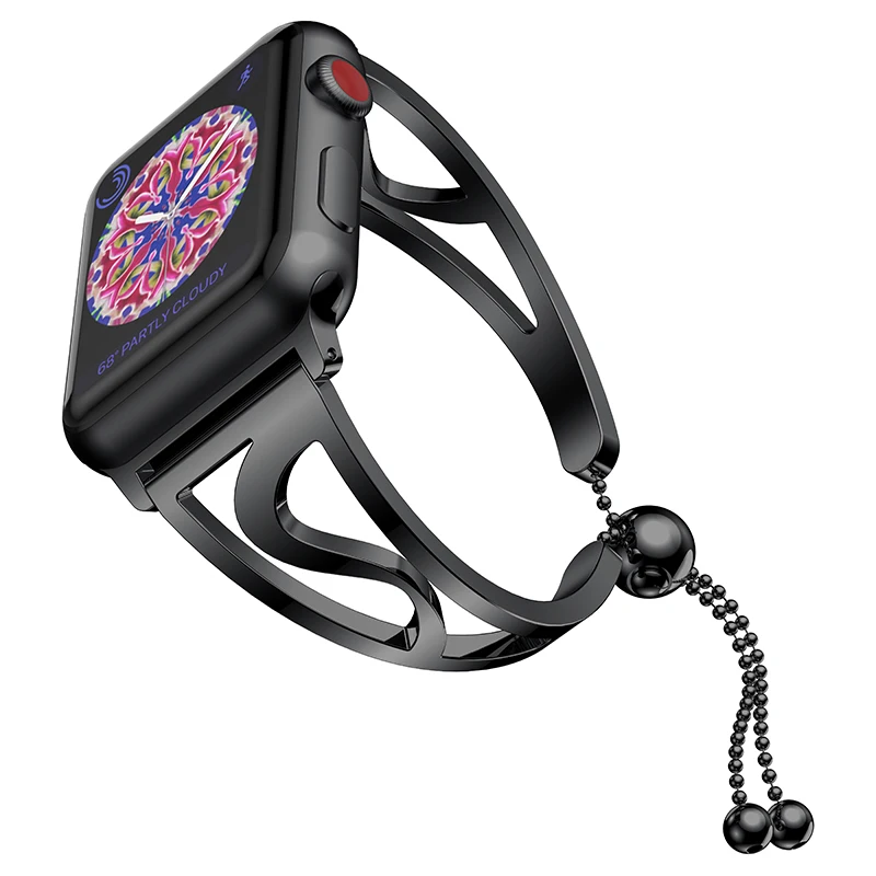 Ремешок из нержавеющей стали для Apple Watch Band люксовый браслет apple watch 5 4 3 band 40 мм/44 мм