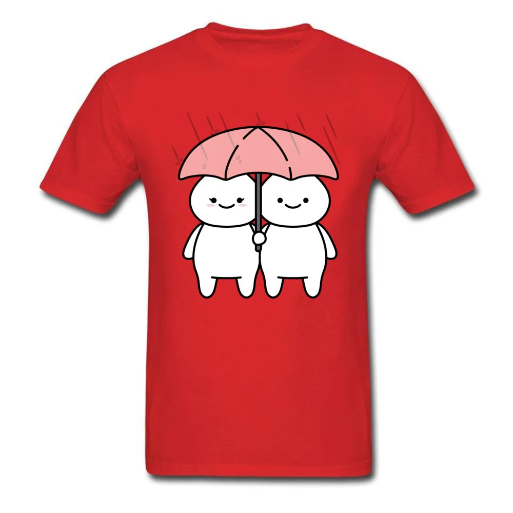 Unique In The Rain Top T-shirts Cute Summer/Autumn Short Sleeve O-Neck Tops & Tees Pure Cotton Men's Design Tops T Shirt In The Rain red