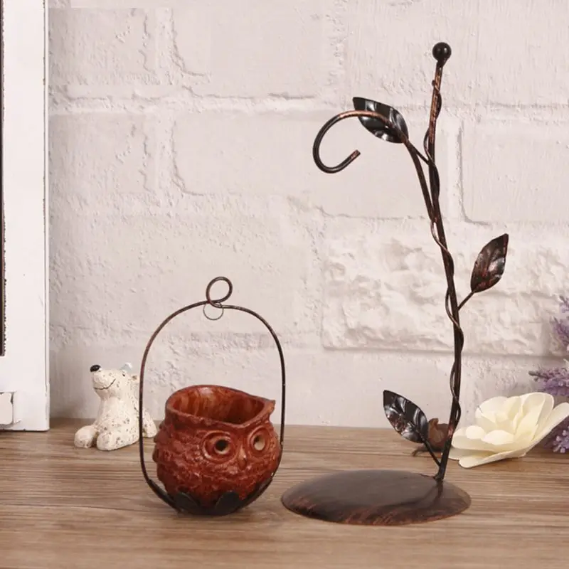 HTB14SO7aAT2gK0jSZFkq6AIQFXaV Creative Owl Ornaments Candlestick Holders