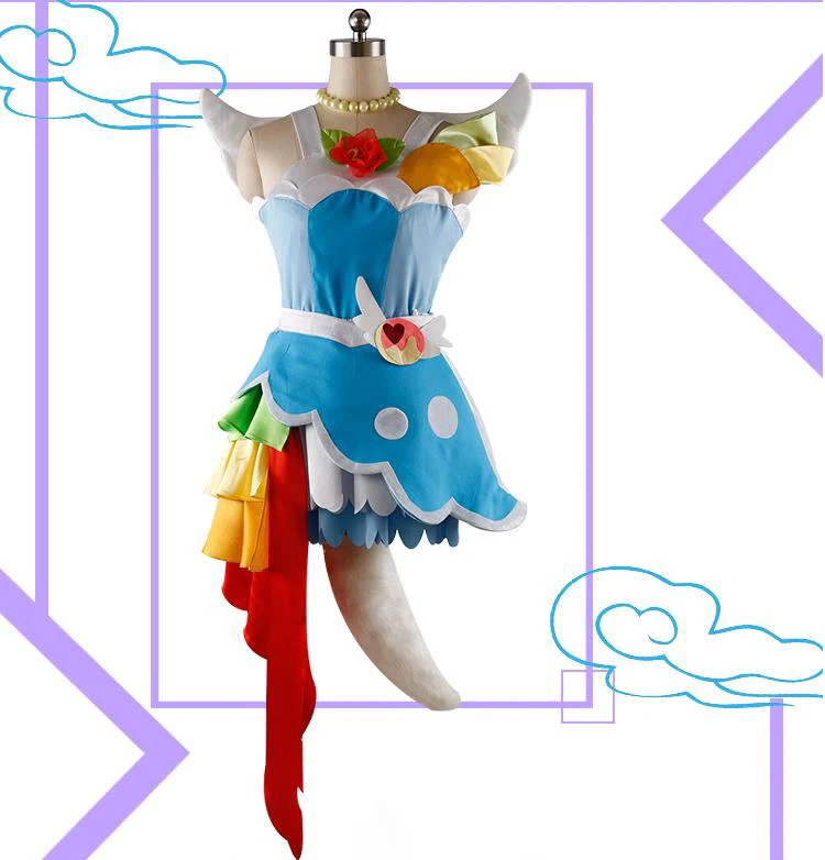 Аниме! KiraKira Pretty Cure A La Mode Parfait милое платье лолиты карнавальный костюм вечерний для