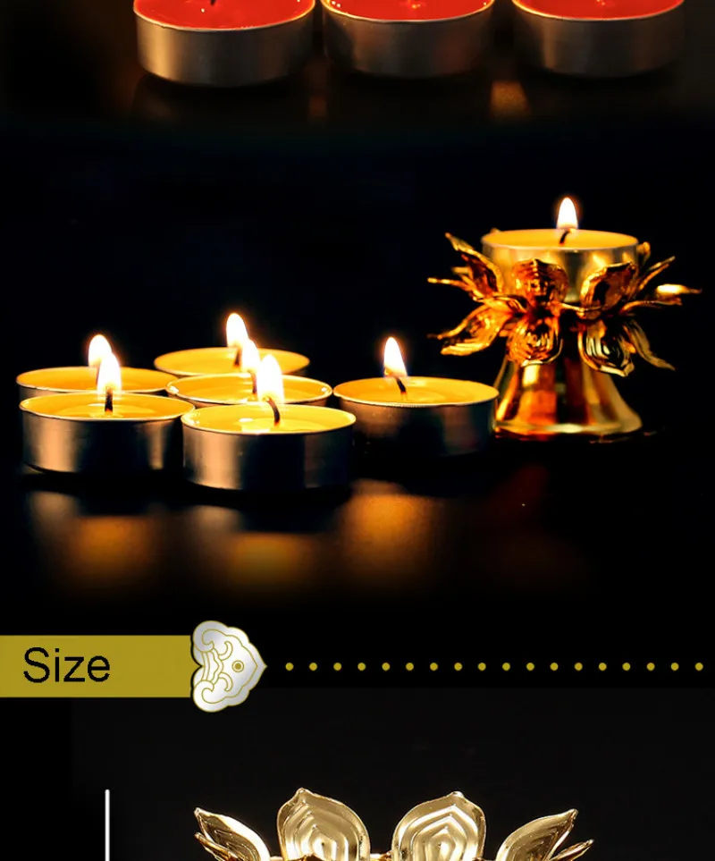 butter lamp candle holder alloy buddha supply11