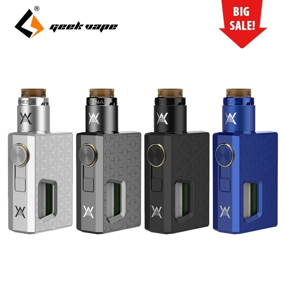 

Clearance GeekVape Athena Squonk Kit TPD Version with Athena Squonk BF RDA & 6.5ml Squonk Bottle No 18650 Battery Vape Ecig Kit