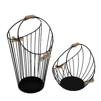

European Iron Candle Holder Table Decorations Candlestick Hanging Lantern Hand-held Multi-functional Sundries Storage Basket