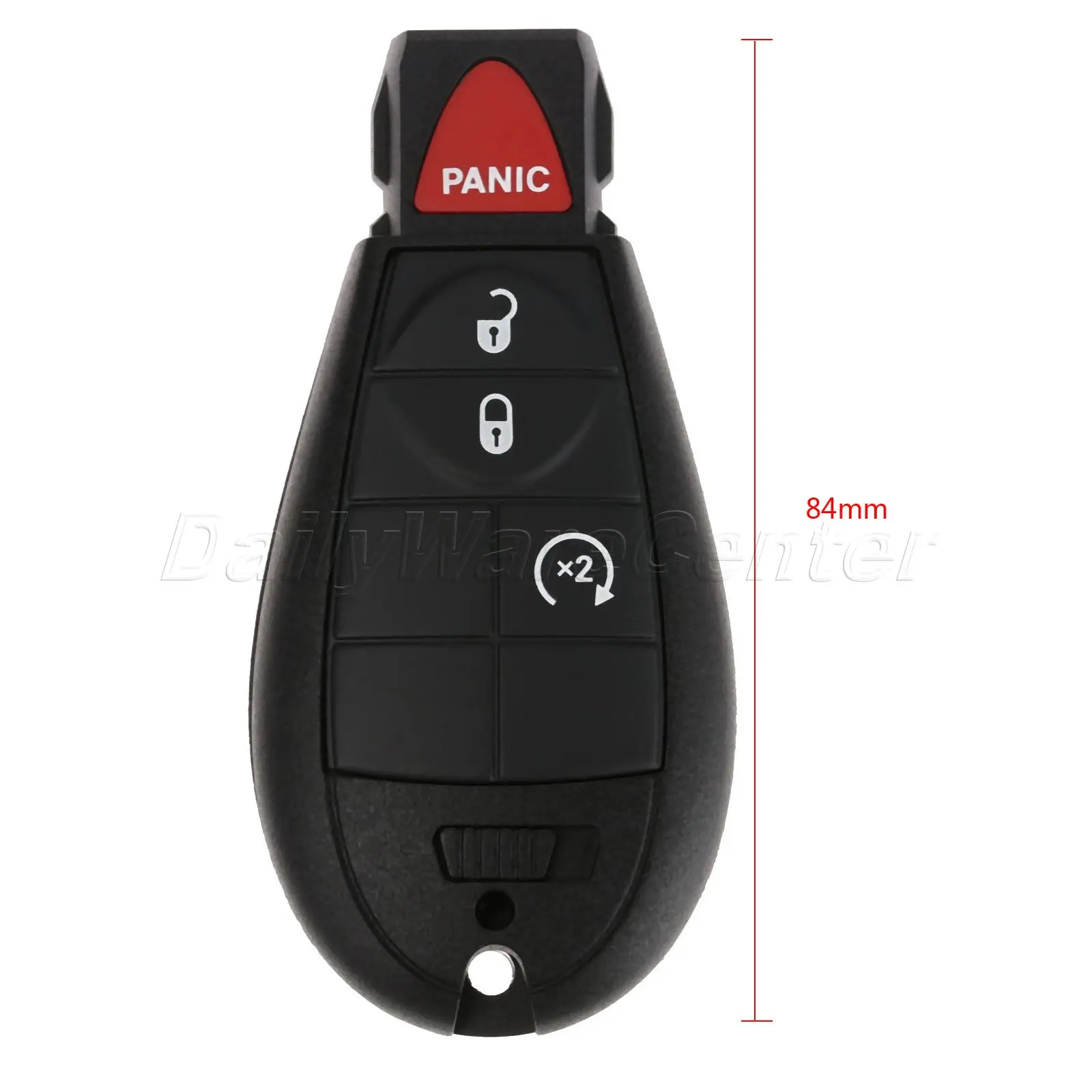 

3+1 BTN Replacement Case Keyless Entry Remote Control Key Fob Shell For Dodge Chrysler Mini Van M3N5WY783X W/ Chip Battery