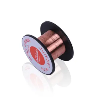 

5PCS 0.1mm Copper Soldering Solder PPA Enamelled Reel Wire Roll 15m