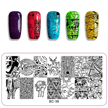 

1 x New Mixed DesignsStamping Nail Art Image Plates Stainless Steel Template Polish Manicure Stencil Tools