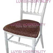 Белое кресло алюминиевое Наполеон с фиксированной подушкой сиденья