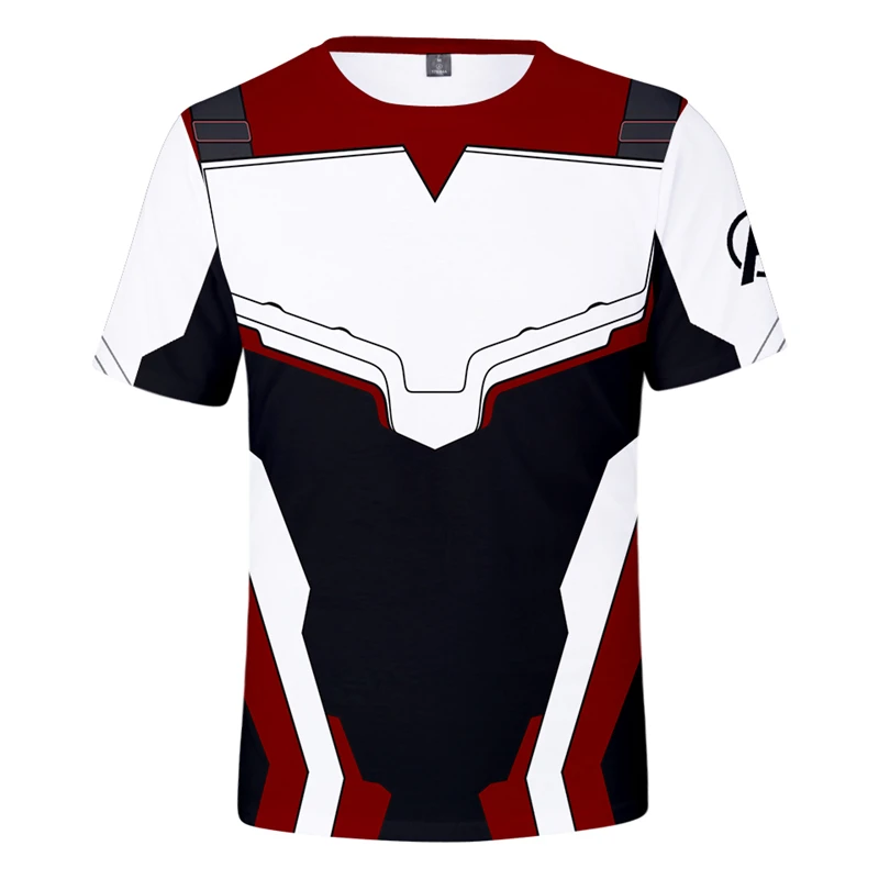 2019 Avengers Endgame Quantum Realm Short Sleeve Sweatshirt Marvel 3D Print T-Shirt Men Women Summer Tops Tight Tees