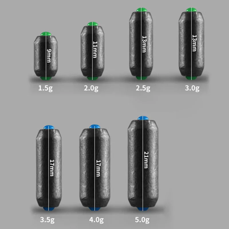 Недавно 10/30 шт. рыболовный грузик из свинца комплект быстрая замена 1,5-5 г весовые грузила рыболовные принадлежности BN99