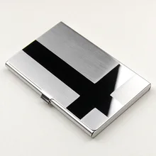 2016 Free Shipping! Waterproof Stainless Steel Silver Aluminium Metal Case Box Business ID Credit Card Holder Case Cover