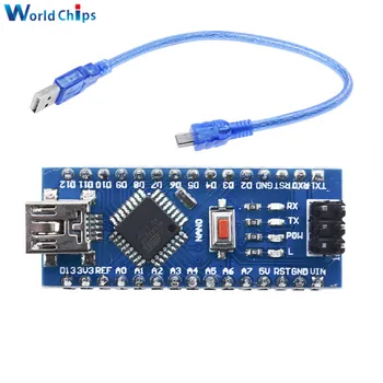 

Mini USB With the Bootloader Nano 3.0 Controller Compatible for arduino CH340 USB Driver 16Mhz NANO V3.0 Atmega328 ATMEGA328P-AU
