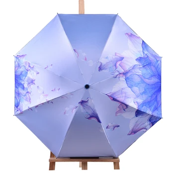 

Fashion Ladies Sun Umbrellas Rain Woman Folding Anti-UV Parasol For Female Folding Parasol Creative Original Female Umbrellas