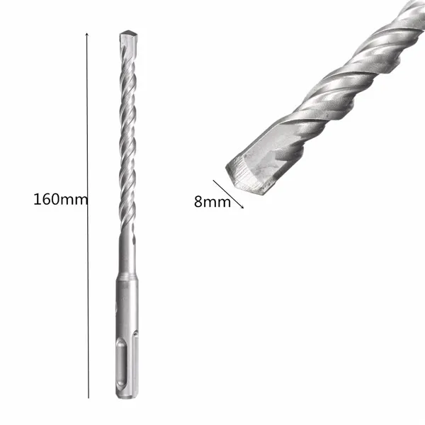 SDS сверло для каменной кладки вольфрамовый наконечник карбит для бетона/кирпича с наконечником, набор для бурения бетона, аксессуары для электроинструмента