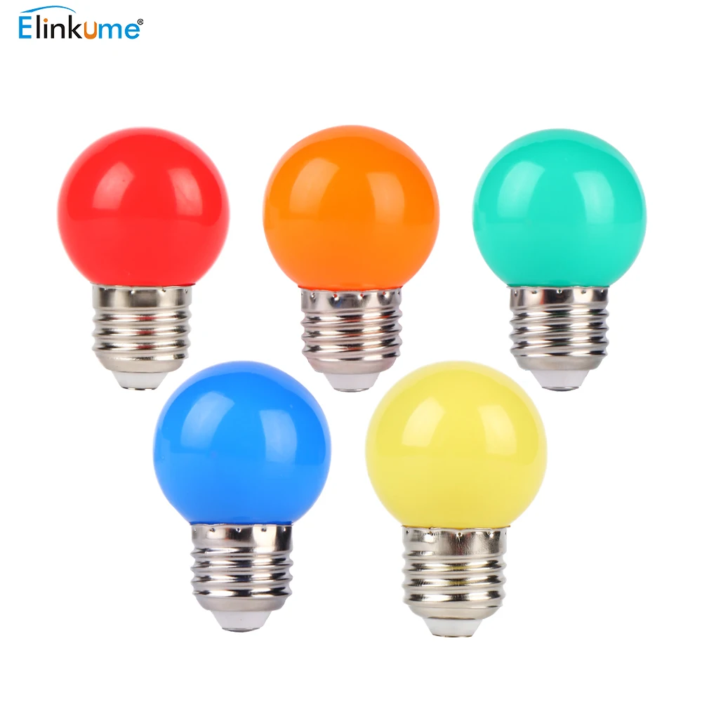 LED light bulb color E27 screw port 3W red small bulb outdoor