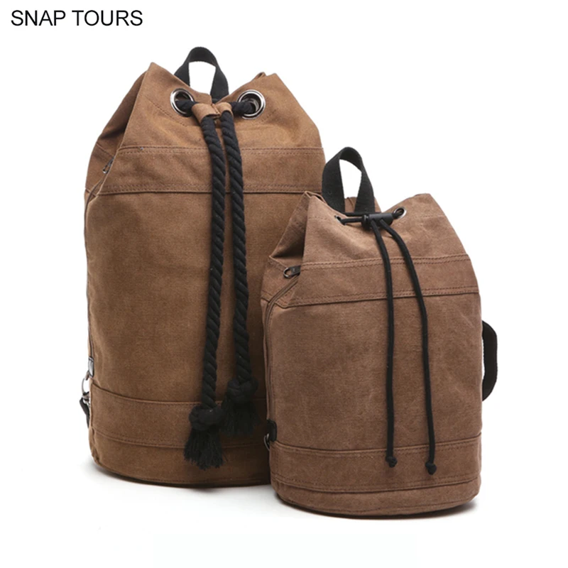 

SNAP TOURS Two Sizes Laptop Men Large Backpack Canvas Fashion 2018 Male Big Bag Backpack String Portfolio For School Satchel