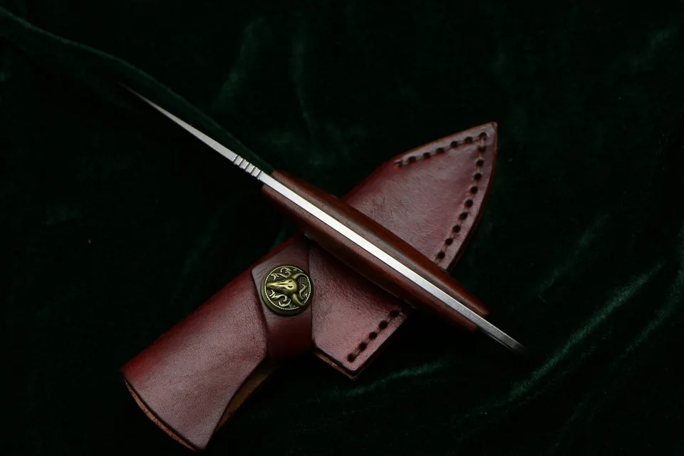 LOVOCOO jian shi fu нож с фиксированным лезвием 12c27 лезвие с деревянной ручкой для охоты, выживания, карманные кухонные ножи, практичные инструменты для повседневного использования