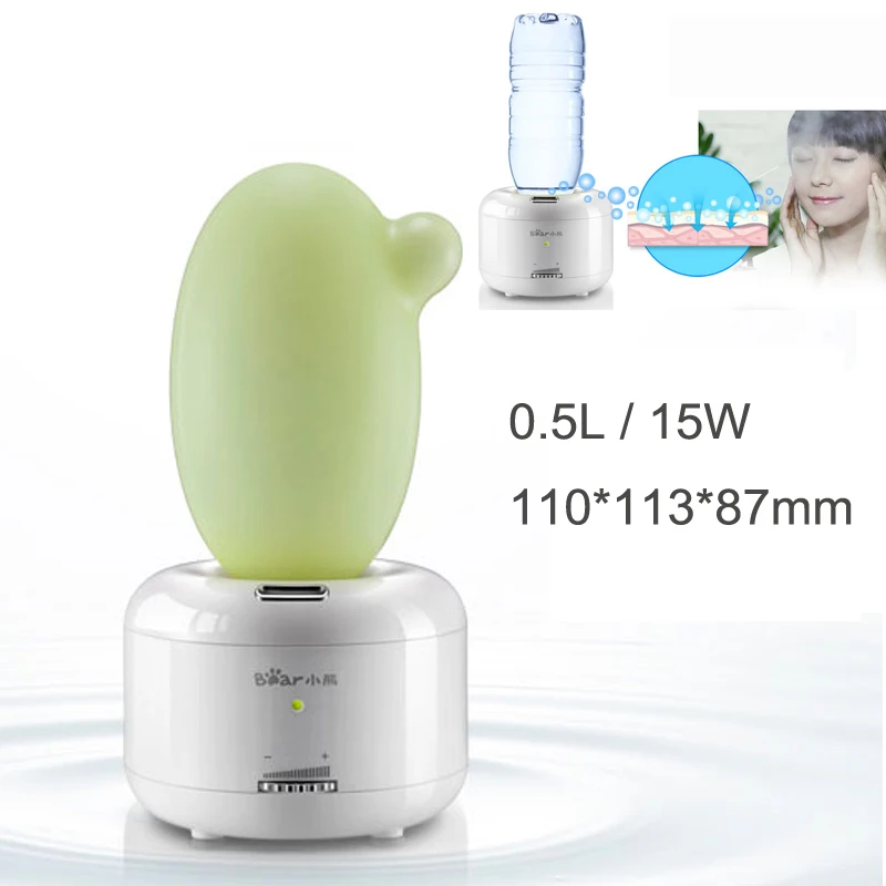

15% JA105 Portable Mini Mute Air Humidifier 0.5L15W Potted Shape Aromatherapy Diffusers with External Water Tank/Indicator Light