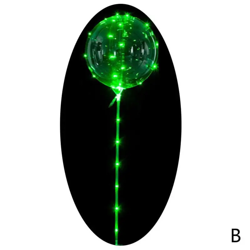 1 шт. украшения для свадебной вечеринки светящиеся воздушные шары Diy прозрачные волны светящиеся цветные Сияющие аксессуары для воздушного шара воздушный фонарь воздушный шар - Цвет: B