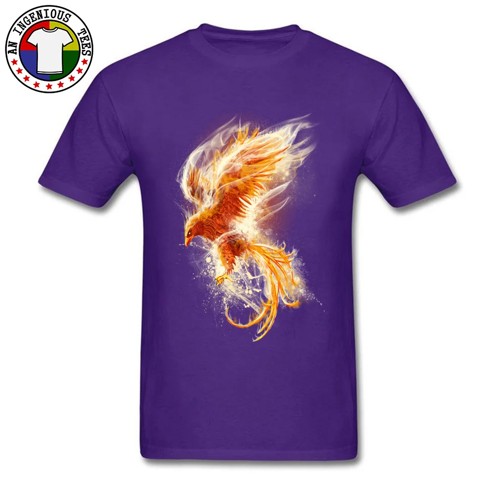 fenix Round Collar T-Shirt April FOOL DAY Tops Shirts Short Sleeve Funky Pure Cotton Custom Sweatshirts Custom Male fenix purple
