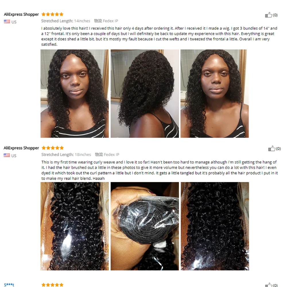 Moxika 100% Brazilian Virgin Hair Kinky Curly 3bundles/lot 100% Unprocessed Afro Curly Human Hair Weaves 8-28Inch Moxika 100% Brazilian Virgin Hair Kinky Curly 3bundles/lot 100% Unprocessed Afro Curly Human Hair Weaves 8-28Inch