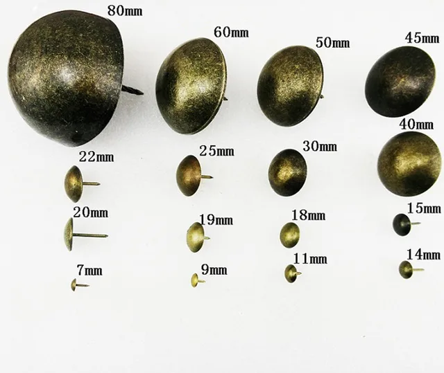 Refiined Round Decorative Iron Nails Furniture Studs Sofa Chair Pins