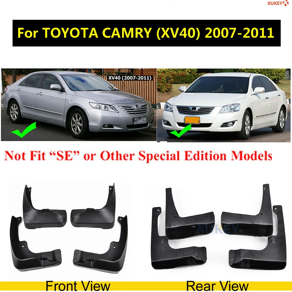 Lot De 4 Bavettes (garde-boue) Pour Toyota RAV4 (2013-2018) - Avant Et Arrière - Protection Anti-éclaboussures En Caoutchouc ABS