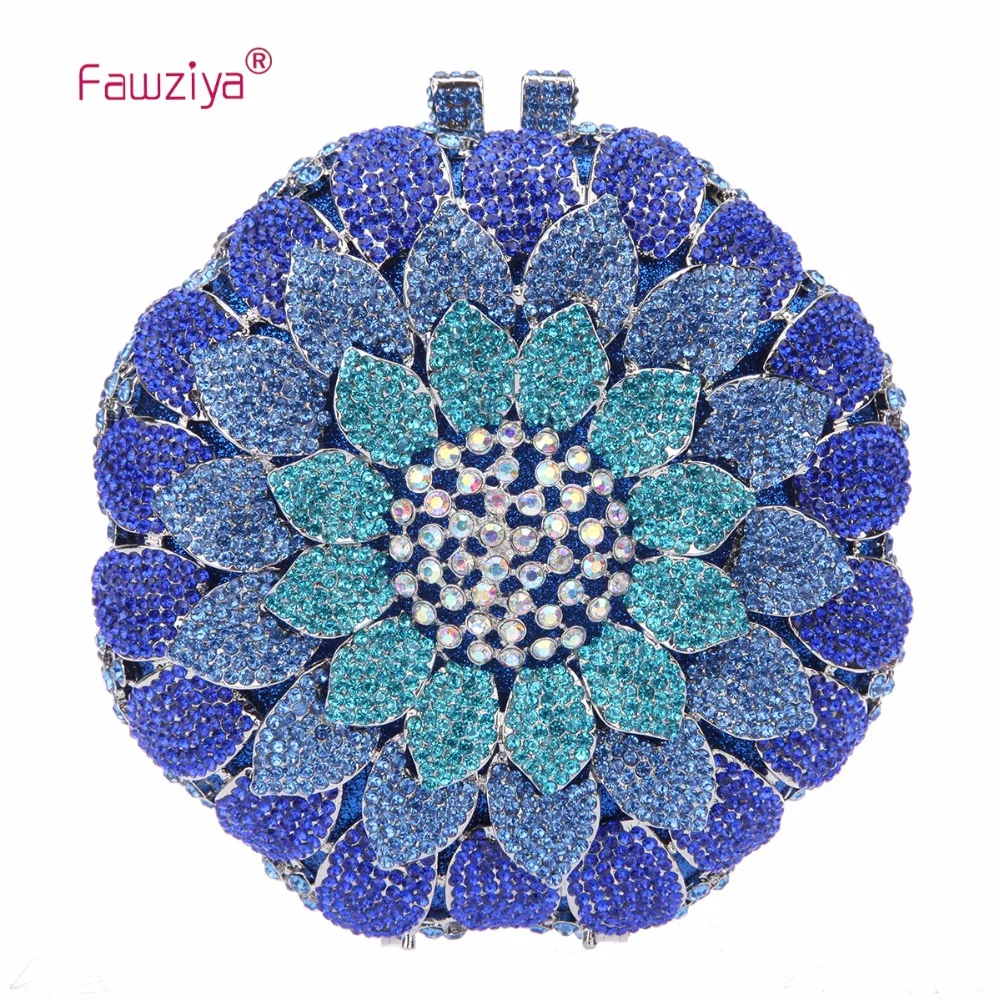 

Fawziya Sunflower Purses With Rhinestones Clutch Evening Bag