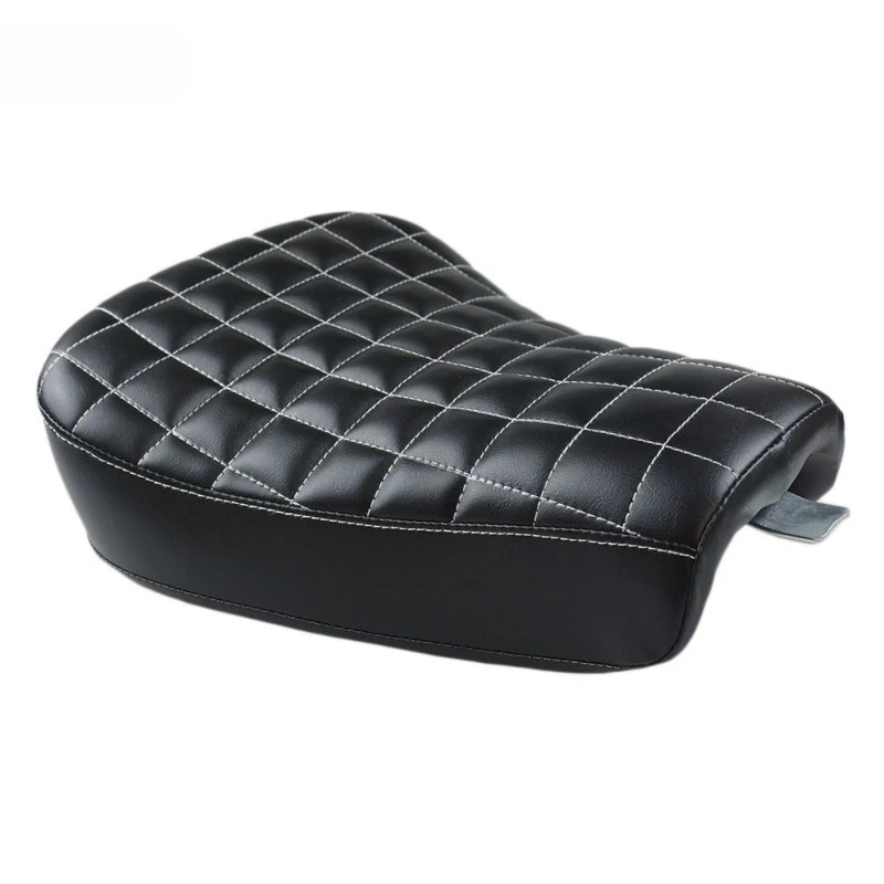 5 Models New Black Motorcycle Front Driver Leather Pillow Solo Seat Cushion For Sportster Forty Eight XL1200 883 72 48