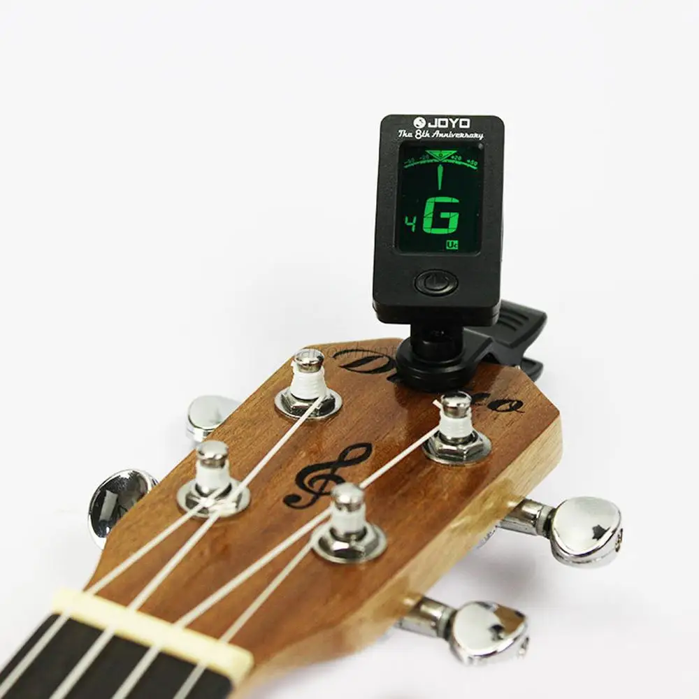 

3 Colors Chromatic Clip-On Digital Tuner For Acoustic Electric Guitar Bass Violin Ukulele Guitar Parts Guitar Accessories