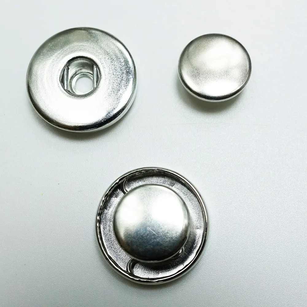 18mm Brass Snap Buttons Cap and Base Materials Set Fits 18mm Settings