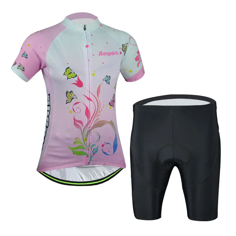 Aogda Ladies Cycling Set Women's Cycle Tops & Bike (Bib) Shorts